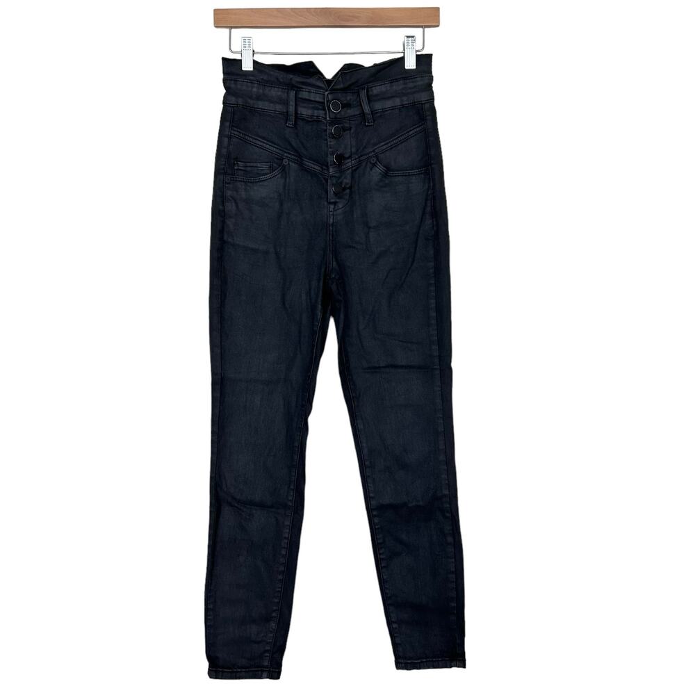 Blank NYC Black High Rise Skinny Jeans Sz 28